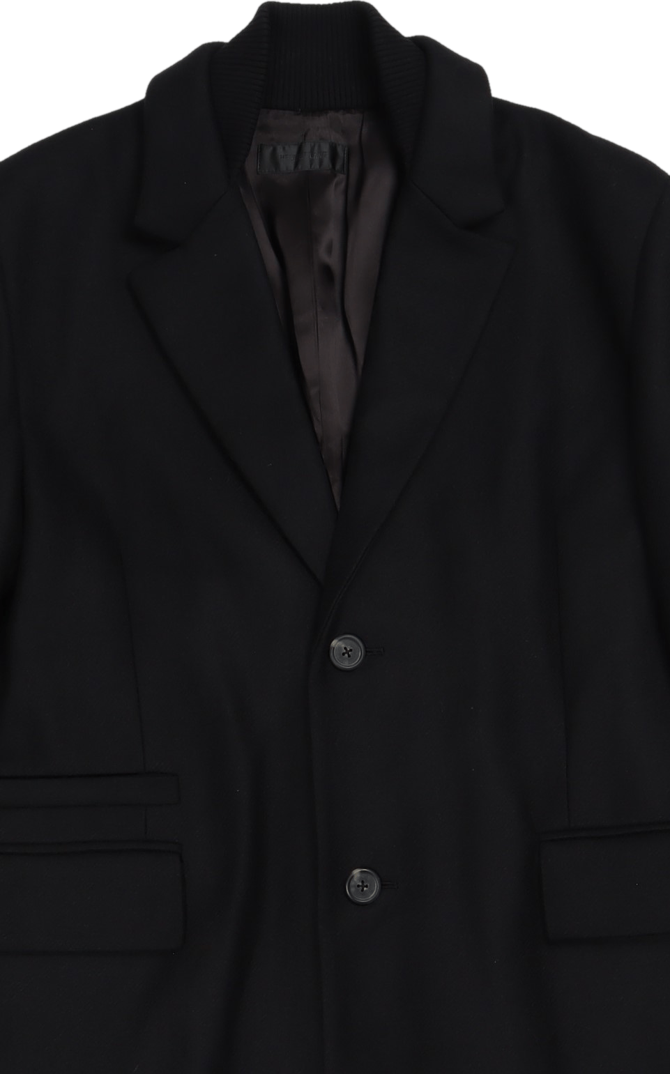 Manteau en laine.dense Noir
