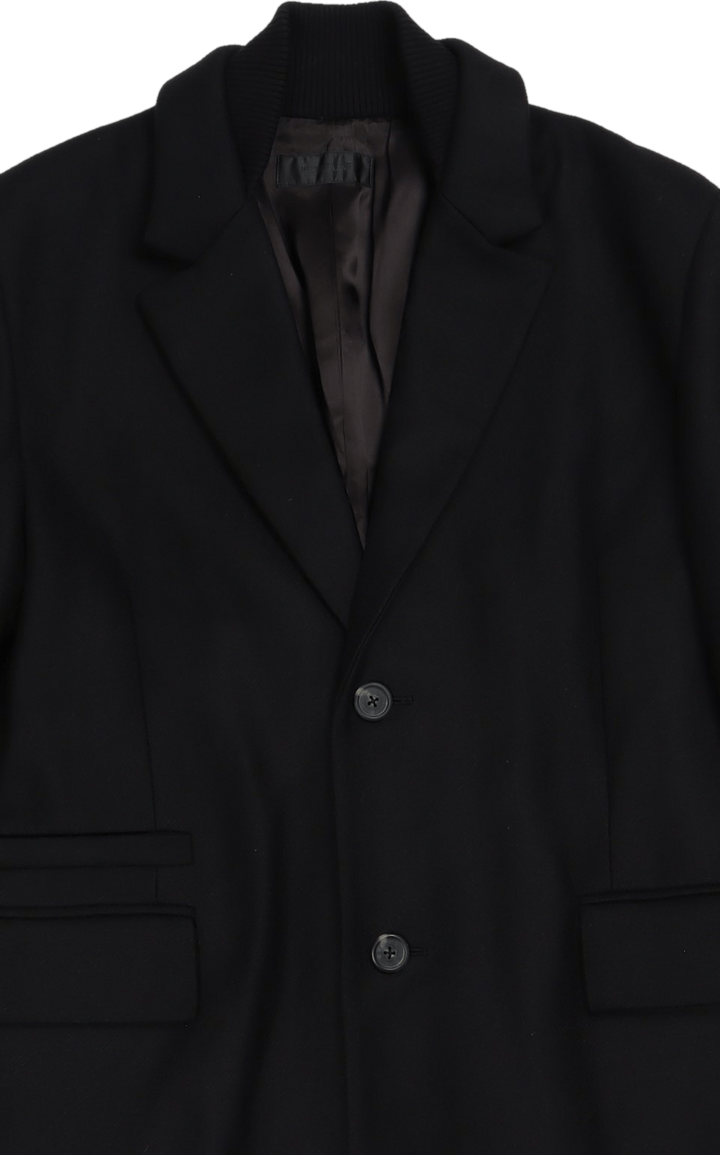 Manteau en laine.dense Noir