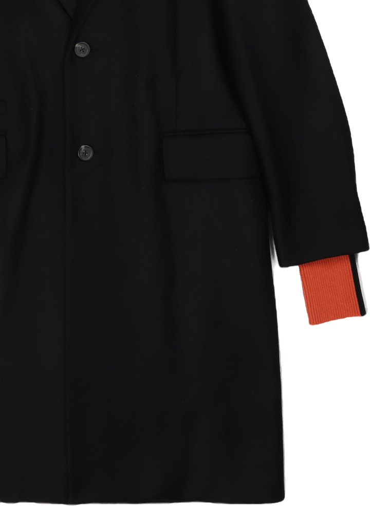 Manteau en laine.dense Noir