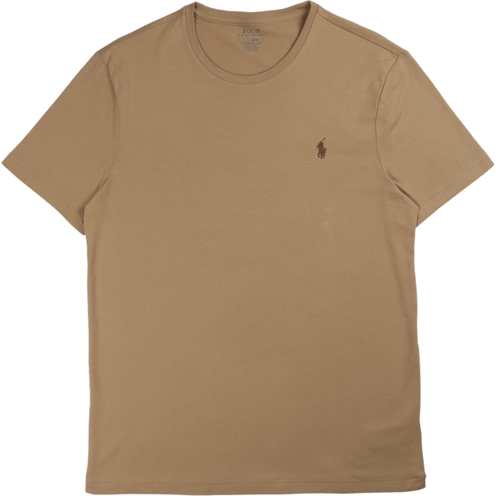 T-skjorte med besetningshals i jersey med spesialtilpasset slim fit Luxury Tan/C8135