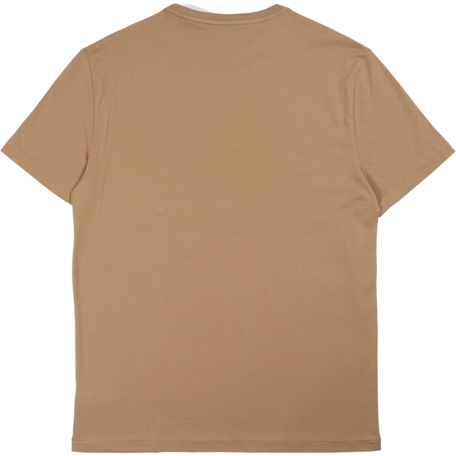 T-skjorte med besetningshals i jersey med spesialtilpasset slim fit Luxury Tan/C8135