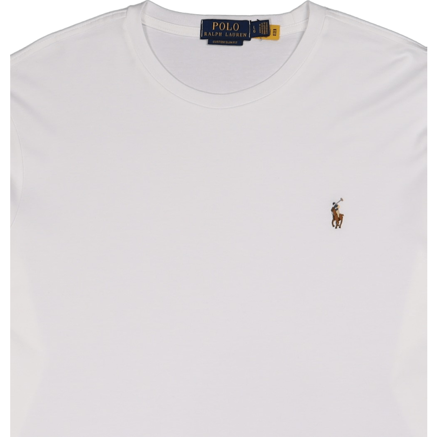 Slim Fit T-skjorte i myk bomull, hvit