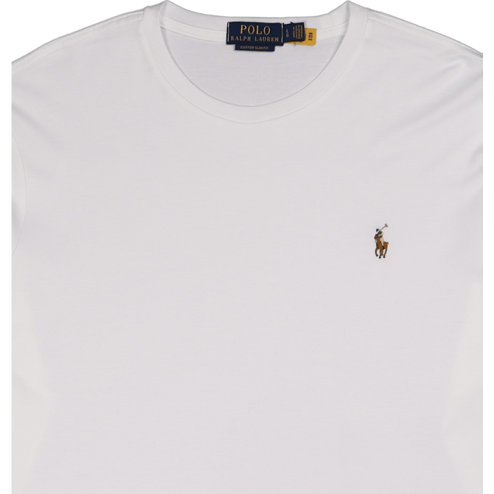 Slim Fit T-skjorte i myk bomull, hvit