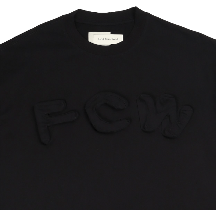 2in1 3d logo T-krekls melns