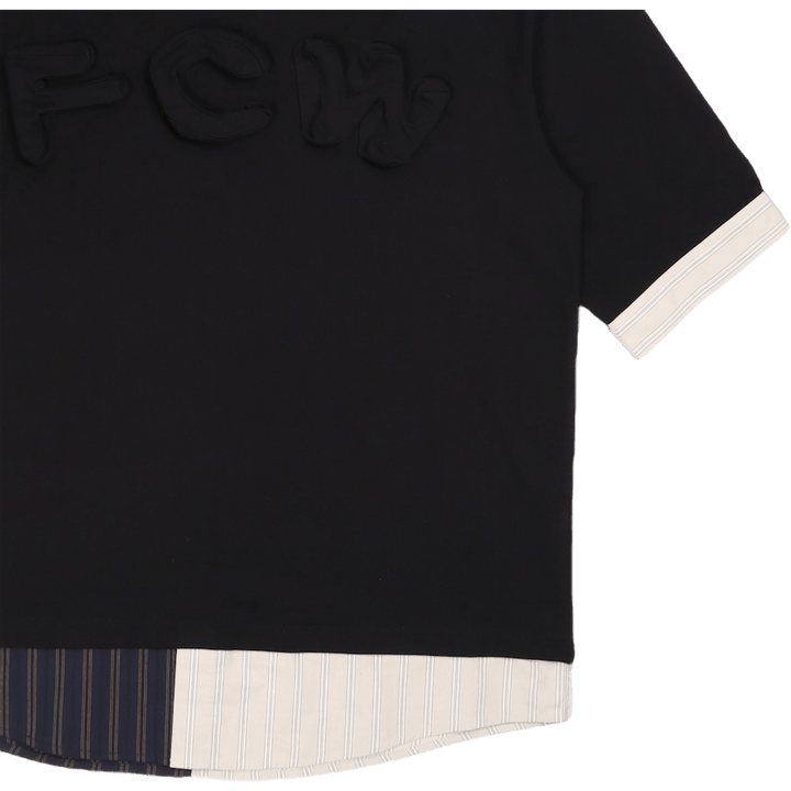 2in1 3d logo T-krekls melns