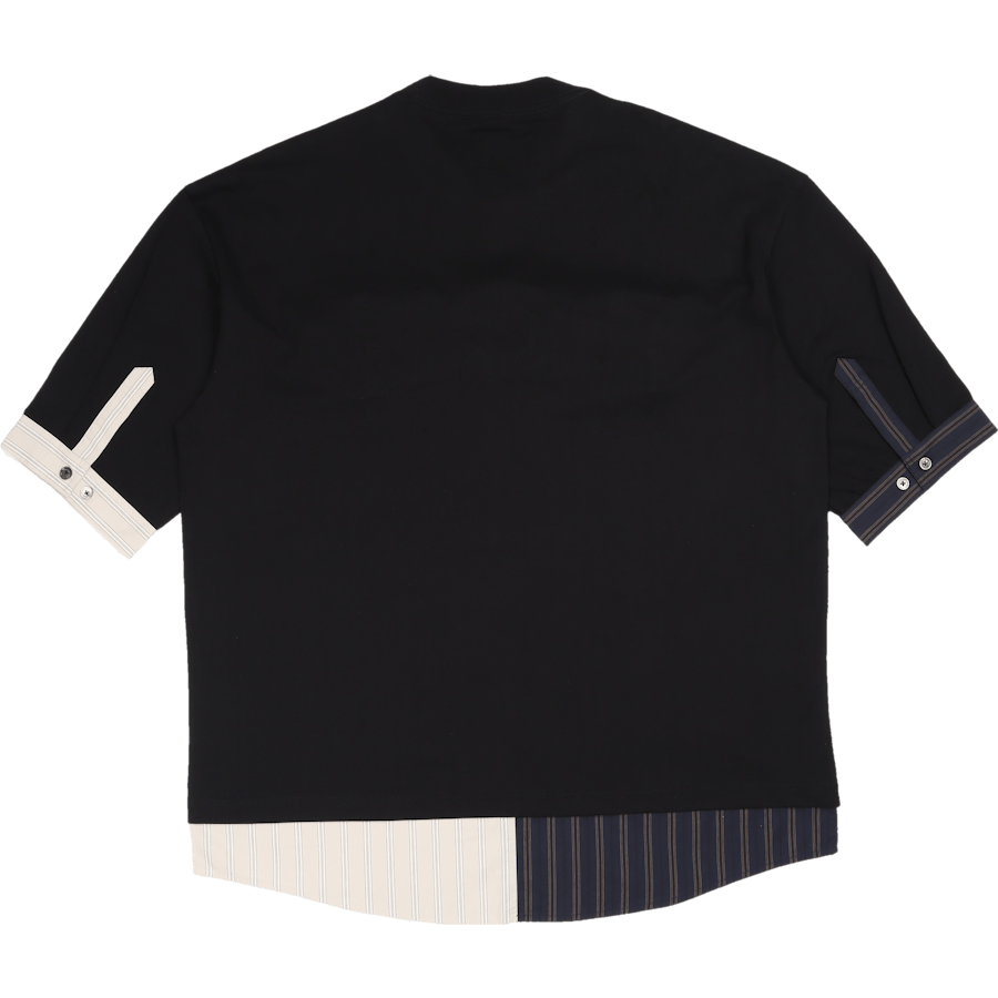 2in1 3d logo T-krekls melns