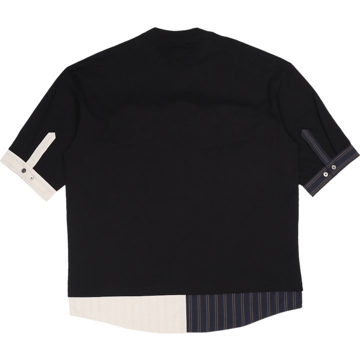 2in1 3d logo T-krekls melns