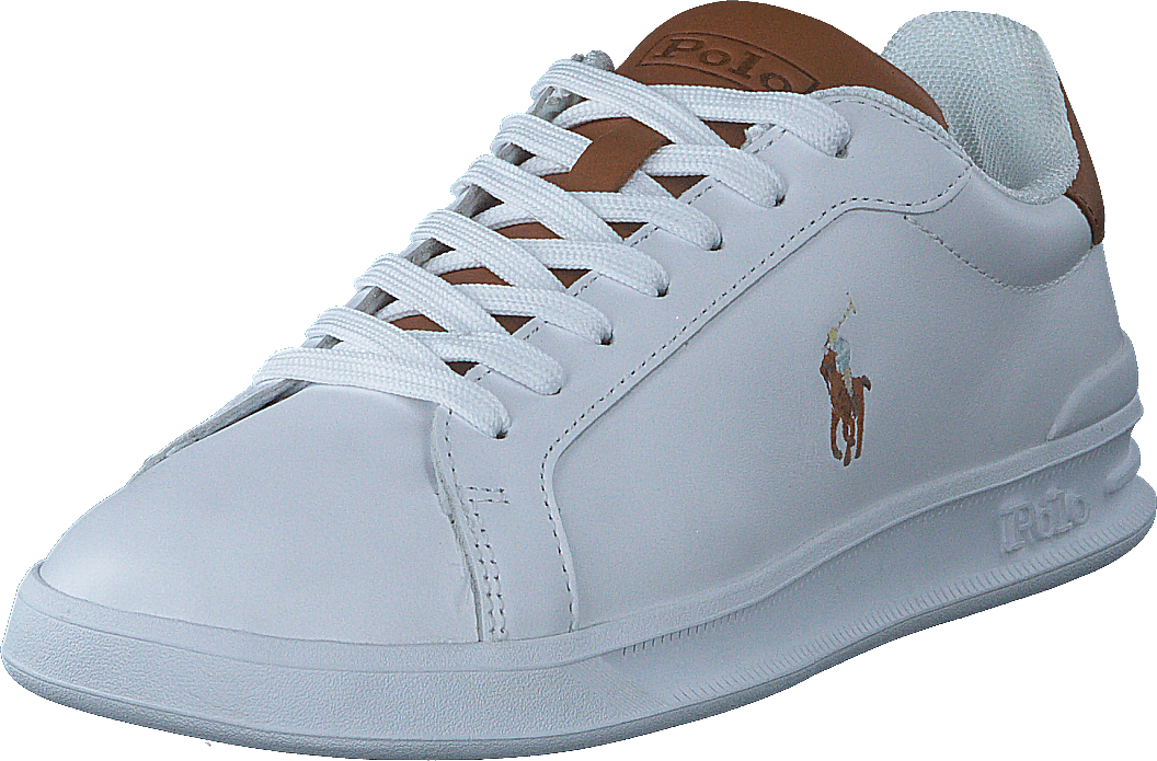 Sneaker Heritage Court II in pelle Bianco / Tan