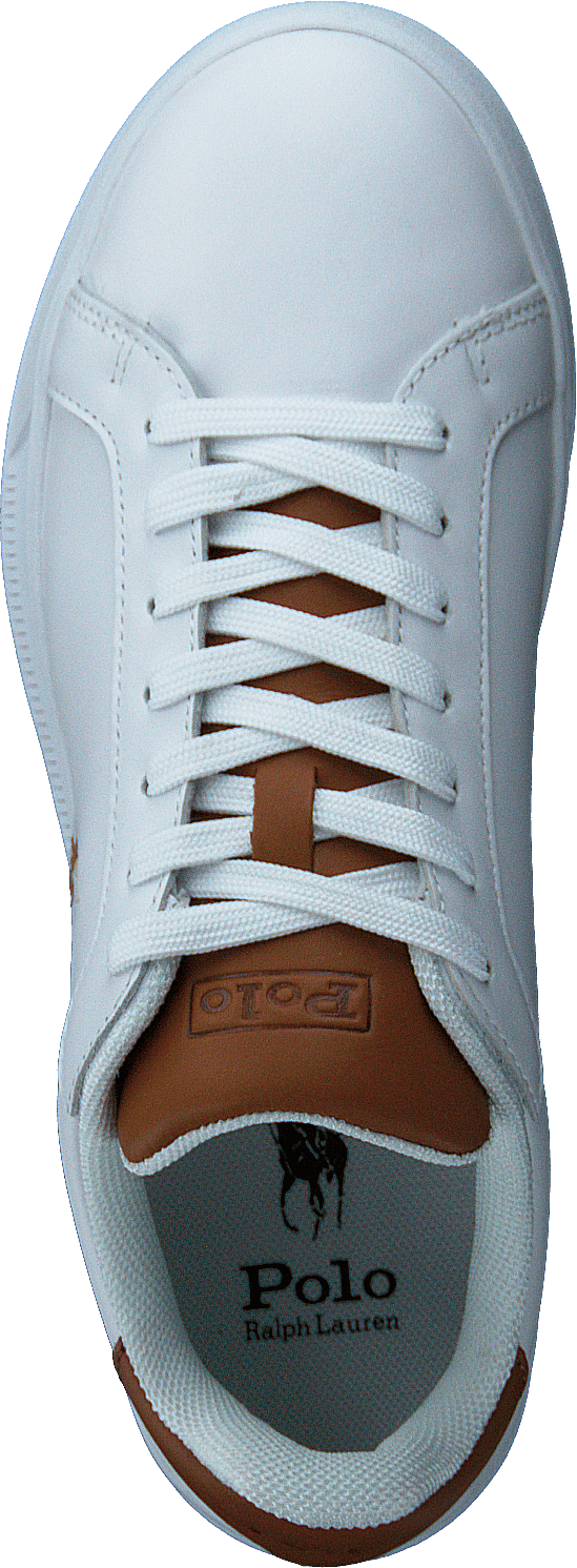 Sneaker Heritage Court II in pelle Bianco / Tan