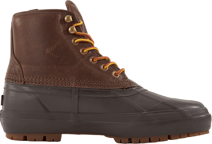 Stivale Claus in pelle bottalata marrone cioccolato / marrone scuro
