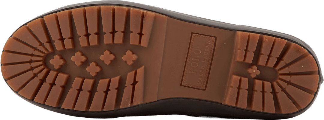 Stivale Claus in pelle bottalata marrone cioccolato / marrone scuro