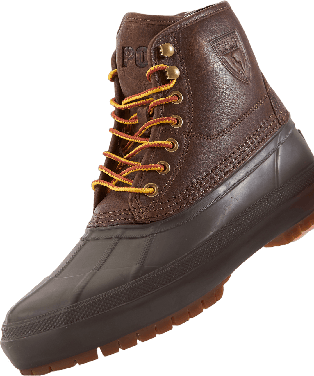 Stivale Claus in pelle bottalata marrone cioccolato / marrone scuro