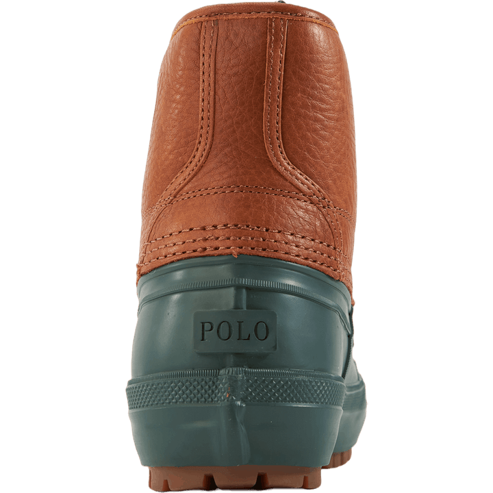 Claus snørestøvler-mid Cut Boo Polo Tan/mørk collegegrønn