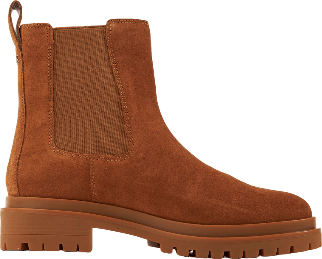 Corinne Suede Bootie Whiskey