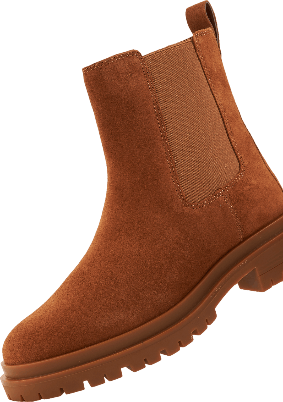 Corinne Suede Bootie Whiskey