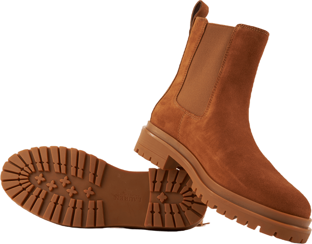 Corinne Suede Bootie Whiskey