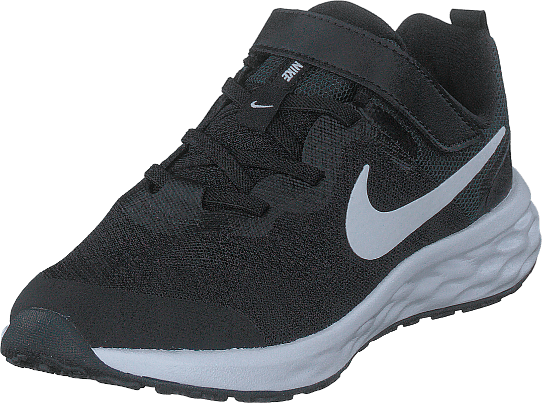 Detská obuv Revolution 6 Little Kids' BLACK/WHITE-DK SMOKE GREY