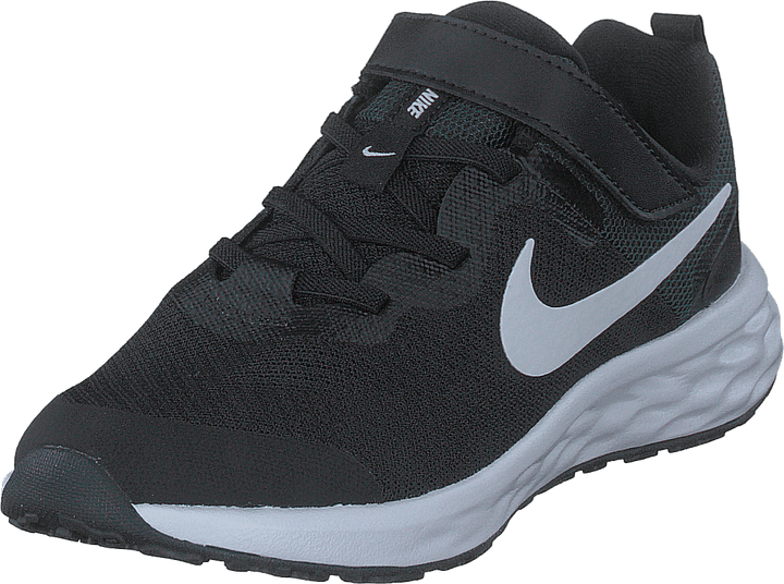 Detská obuv Revolution 6 Little Kids' BLACK/WHITE-DK SMOKE GREY