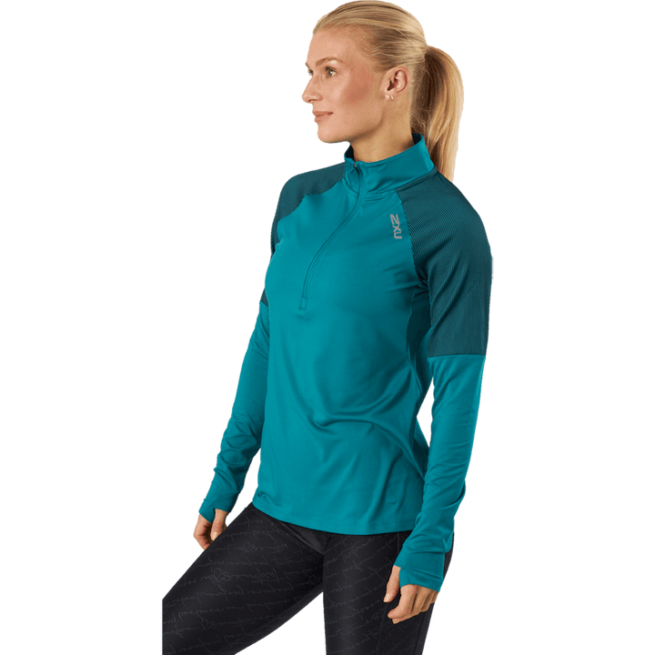 Light Speed 1/2 Zip Jade/argent réfléchissant
