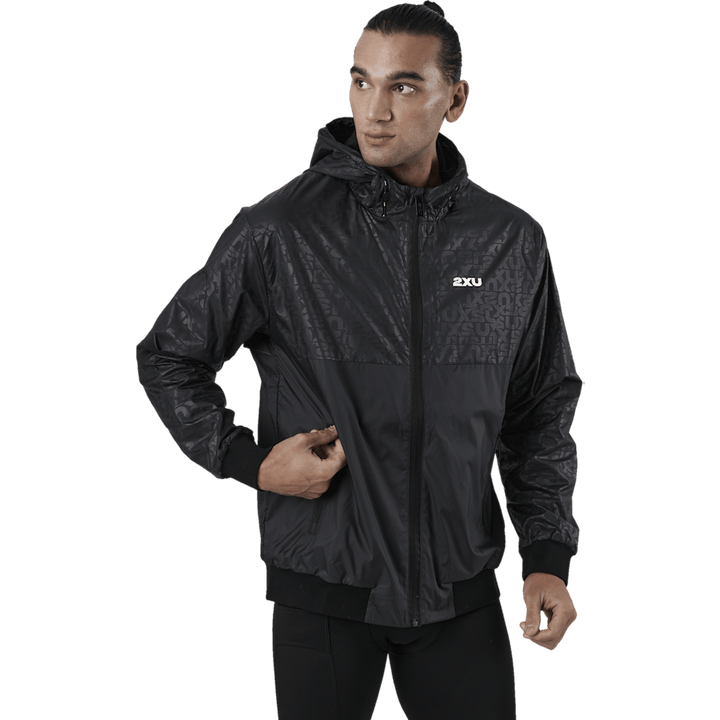 Coupe-vent Motion avec monogramme en relief/argent réfléchissant