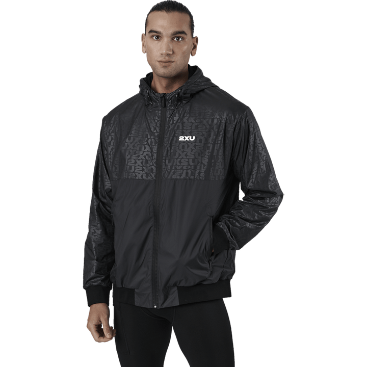 Coupe-vent Motion avec monogramme en relief/argent réfléchissant