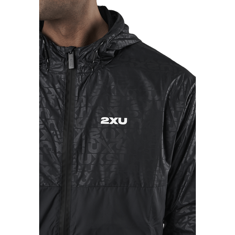 Coupe-vent Motion avec monogramme en relief/argent réfléchissant