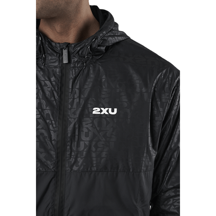 Coupe-vent Motion avec monogramme en relief/argent réfléchissant