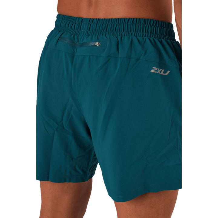Short Aero 5 pouces, jade profond/argent réfléchissant