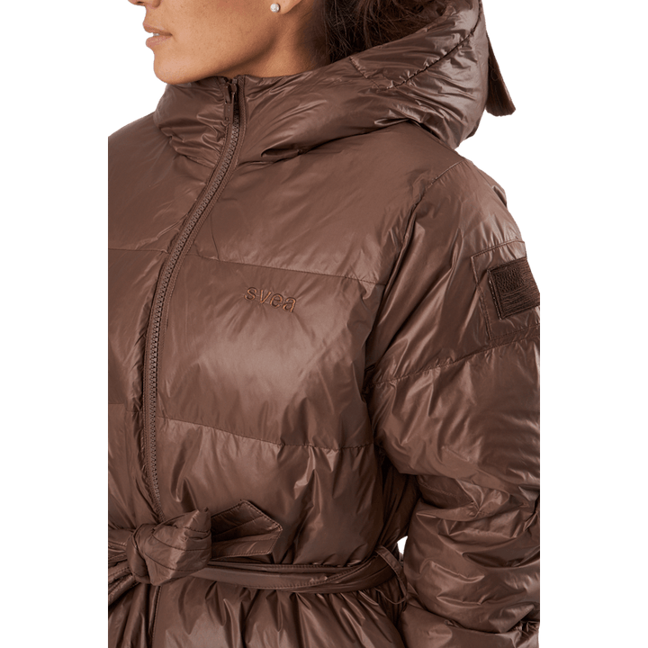 Cappotto Beltet di media lunghezza Corteccia scura