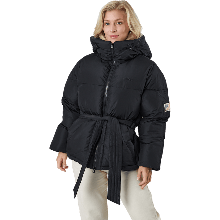 Veste courte à capuche rembourrée The Belt noire