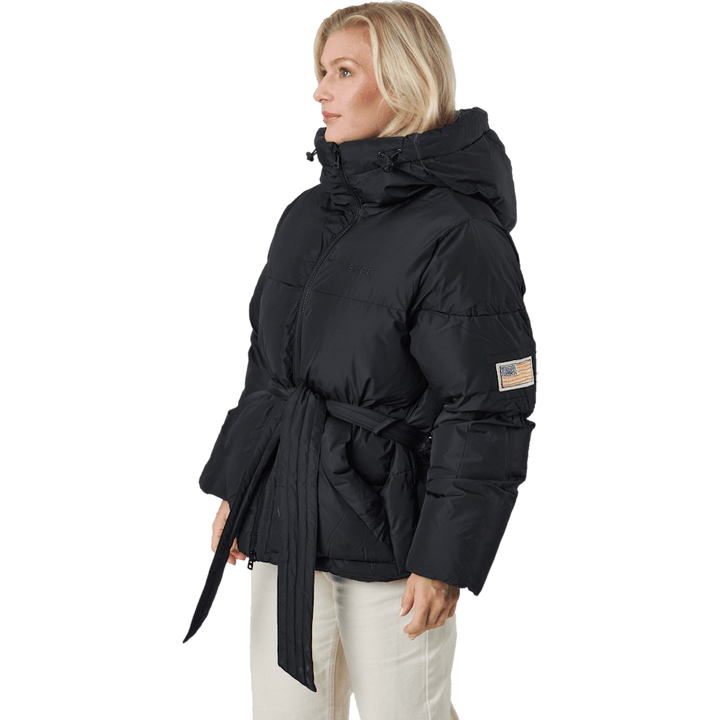 Veste courte à capuche rembourrée The Belt noire