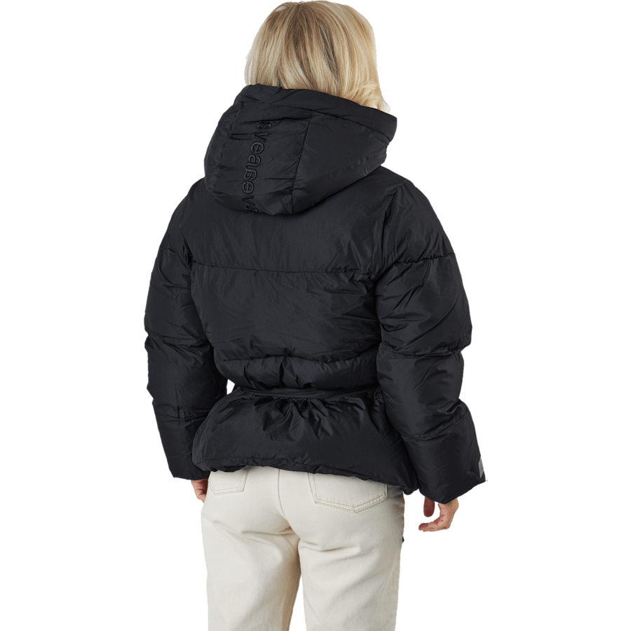 Veste courte à capuche rembourrée The Belt noire