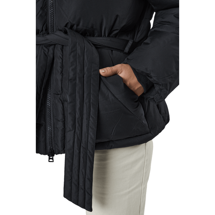 Veste courte à capuche rembourrée The Belt noire