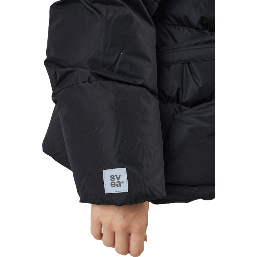 Veste courte à capuche rembourrée The Belt noire