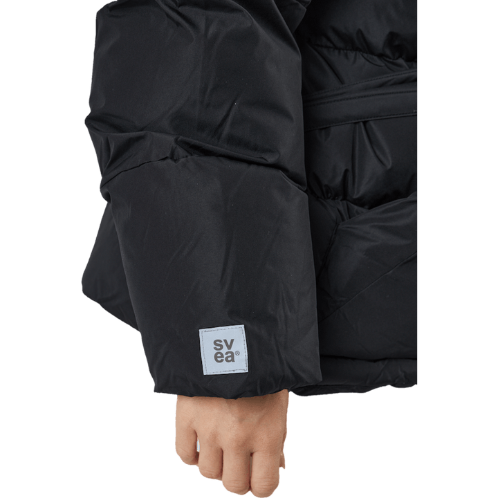 Veste courte à capuche rembourrée The Belt noire