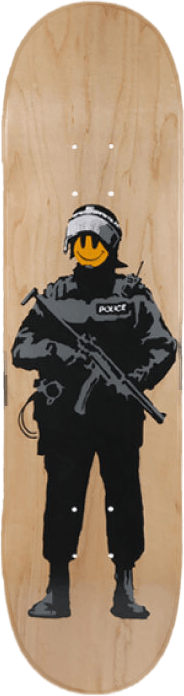 Skateboarddekk Riot Cop Multi