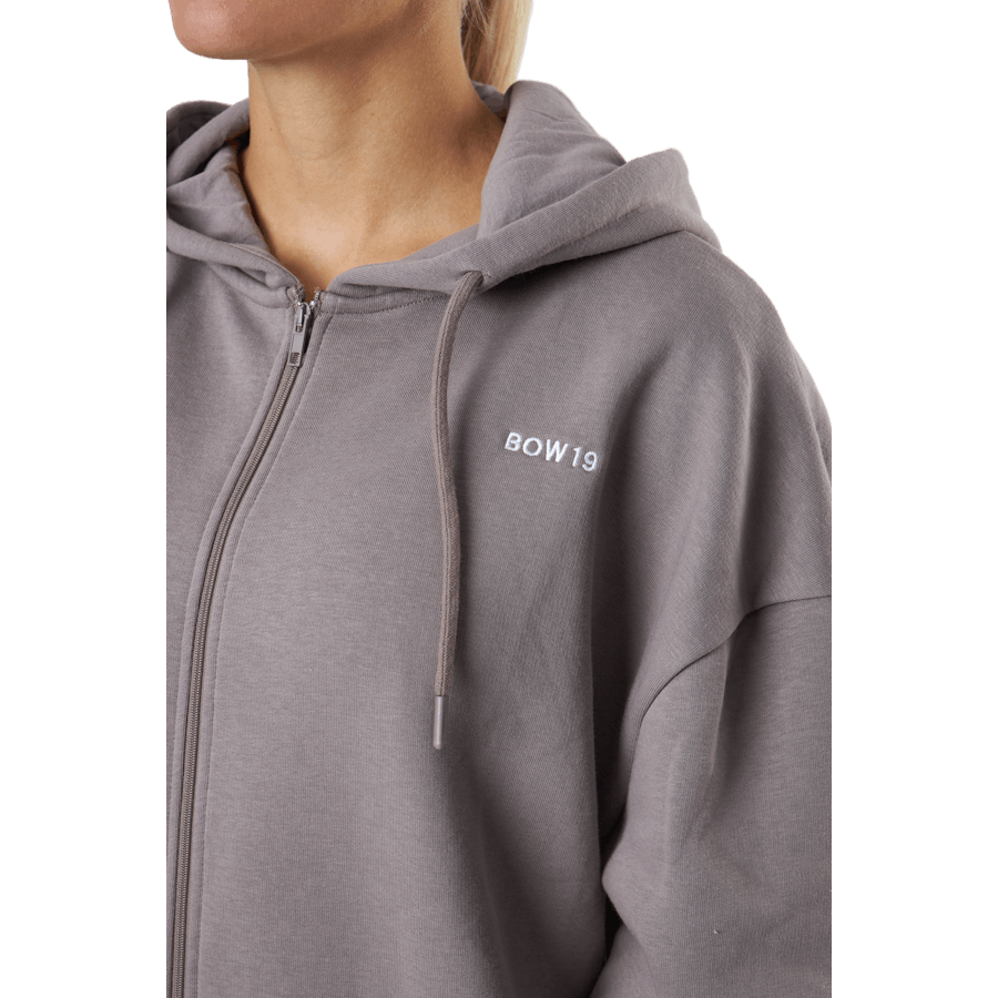 Billie Zip Hood Asche