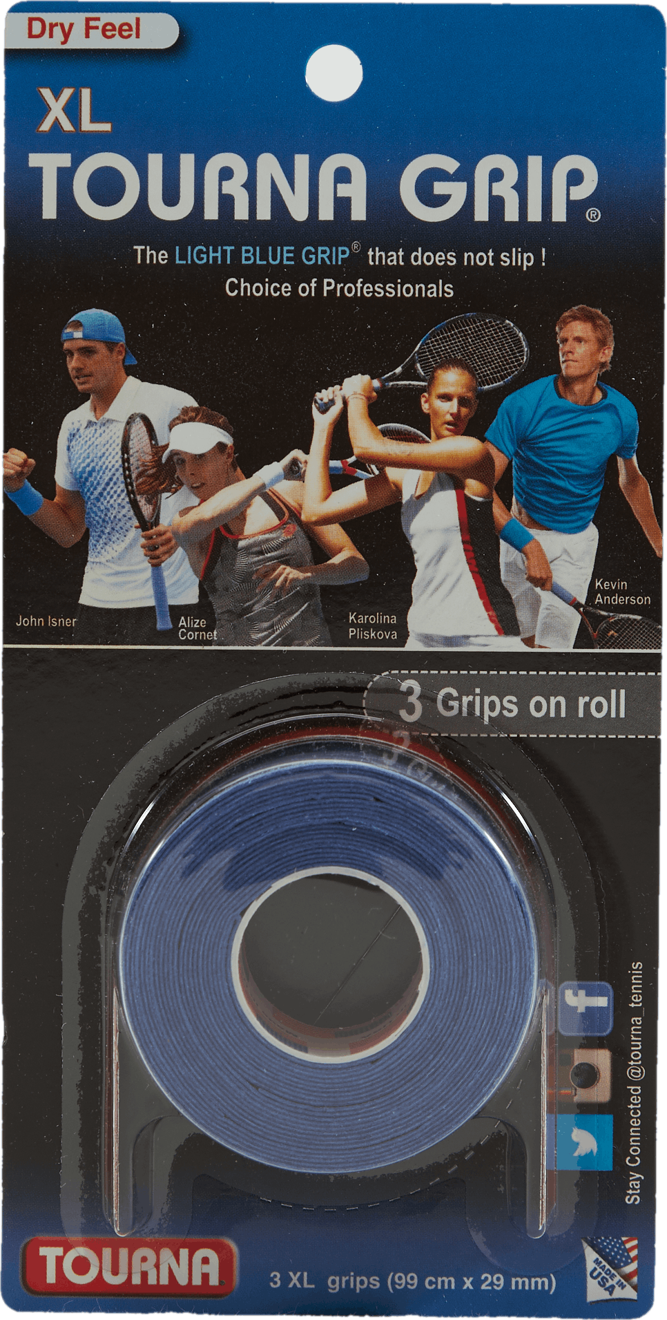 Tourna Tourna Grip Xl 3-pack Blå
