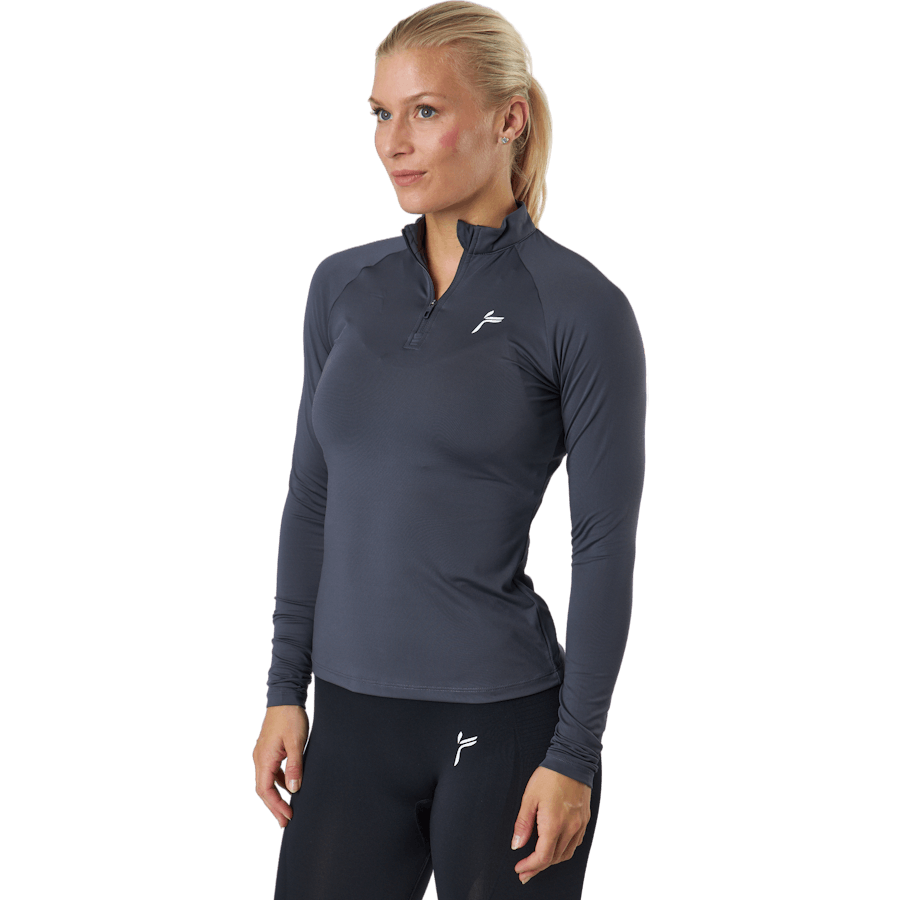 Essential Langarmshirt Dunkelgrau
