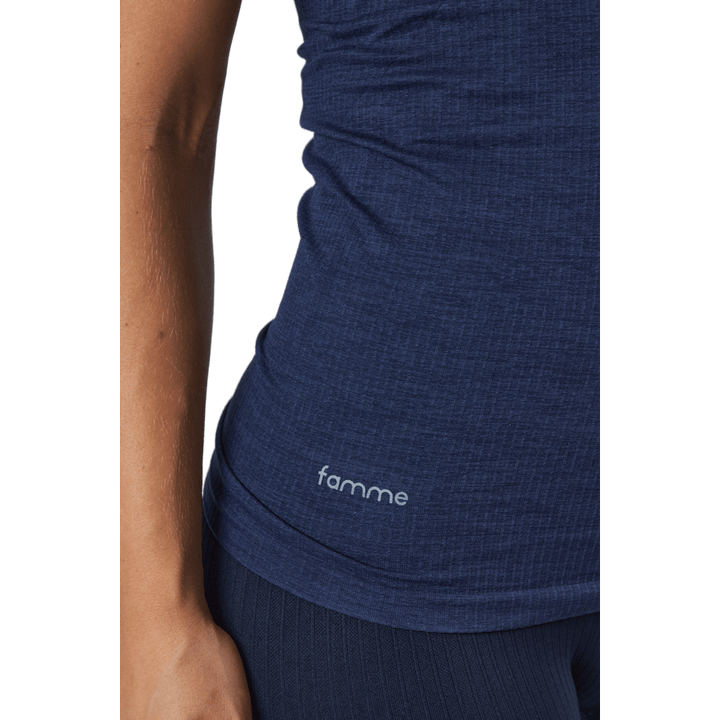 Power Tank Top Marineblau