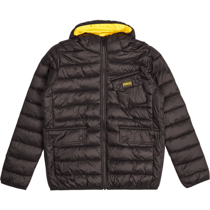 B.intl B Ouston Hooded Quilt czarny/żółty