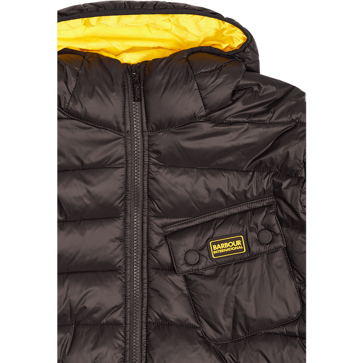 B.intl B Ouston Hooded Quilt czarny/żółty