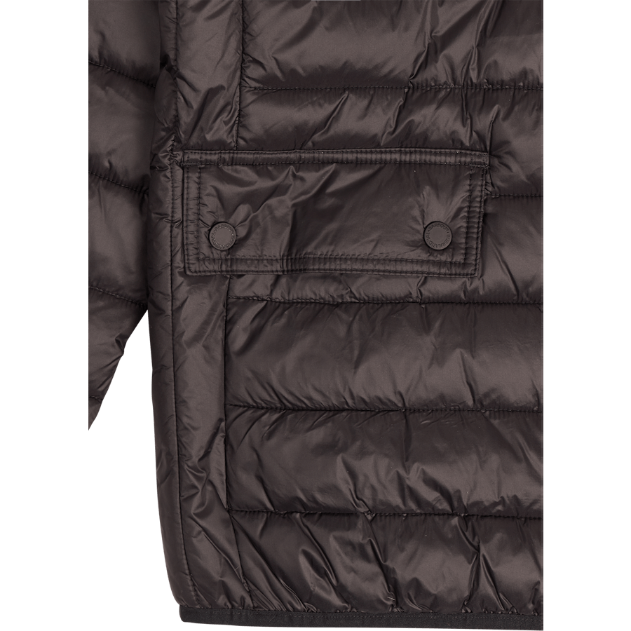 B.intl B Ouston Hooded Quilt czarny/żółty