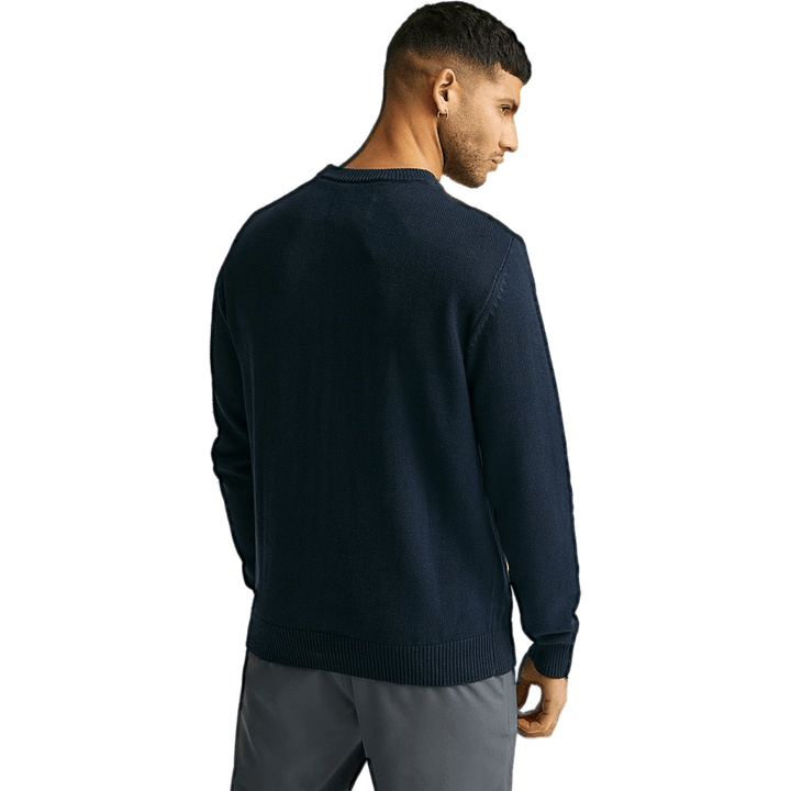 Tricot Intarsia Ld Bleu Marine Foncé