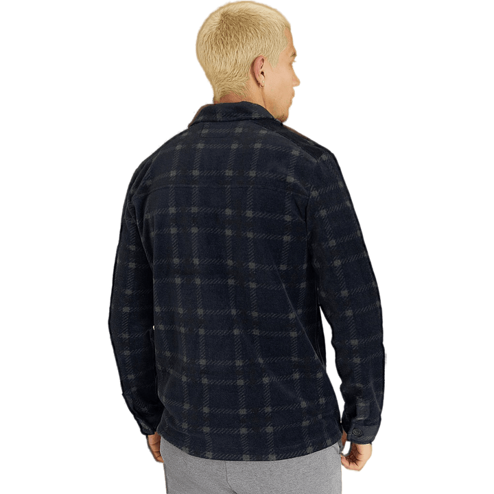 Camicia in pile navy scuro