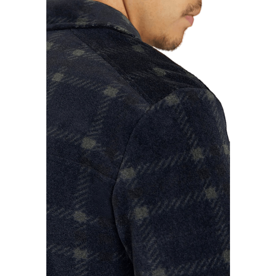 Camicia in pile navy scuro