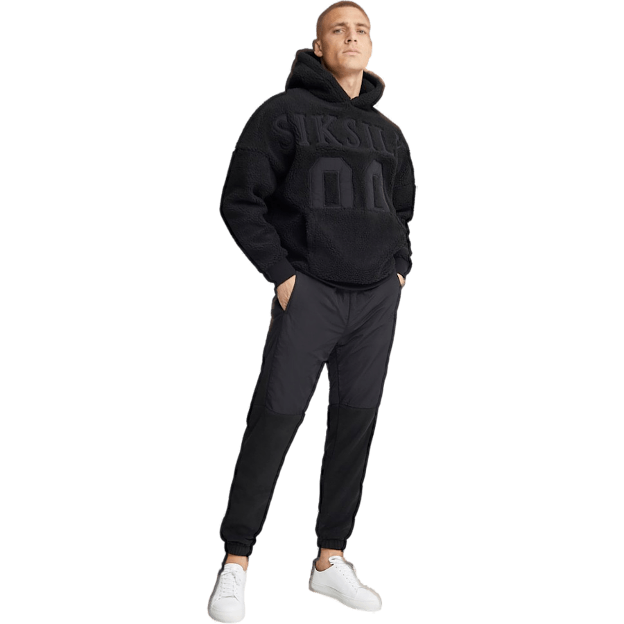 Sweat à capuche Borg noir