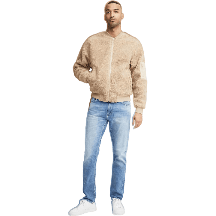 Blouson aviateur Borg beige