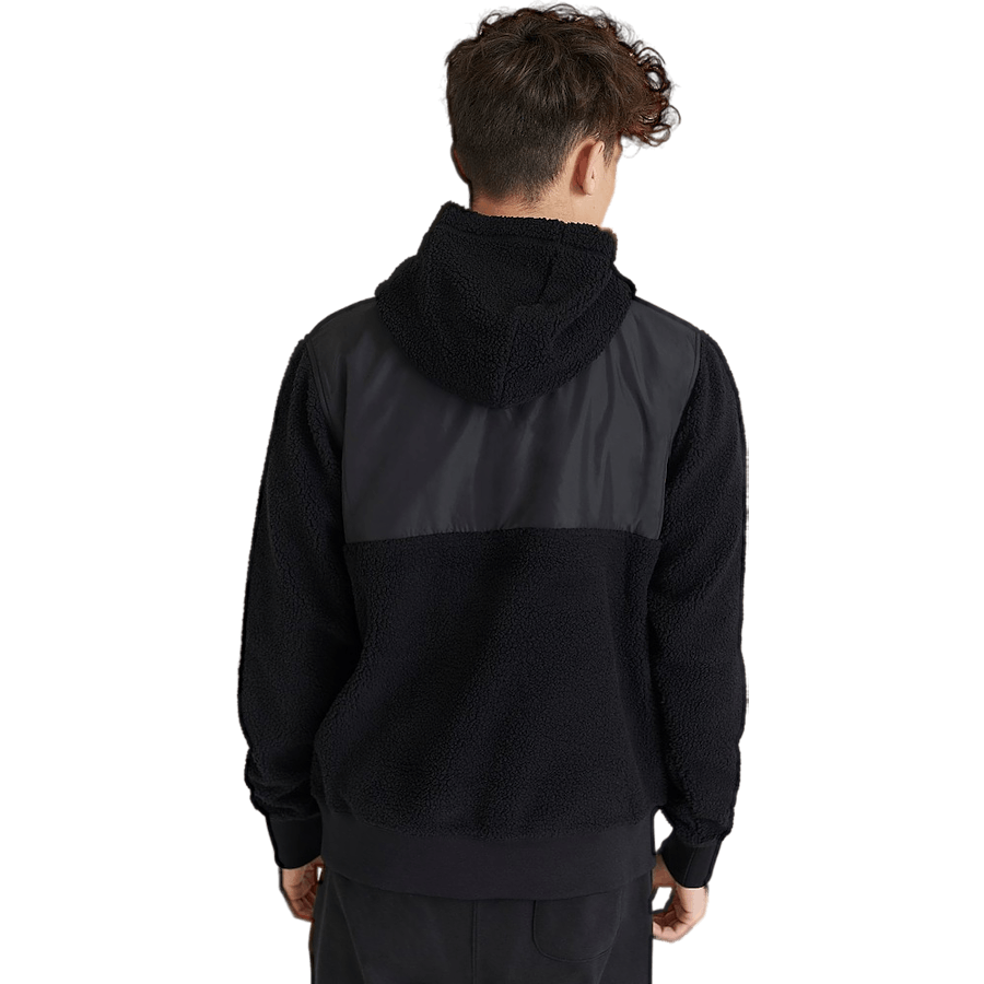 Sweat à capuche zippé Teddy Ck Noir