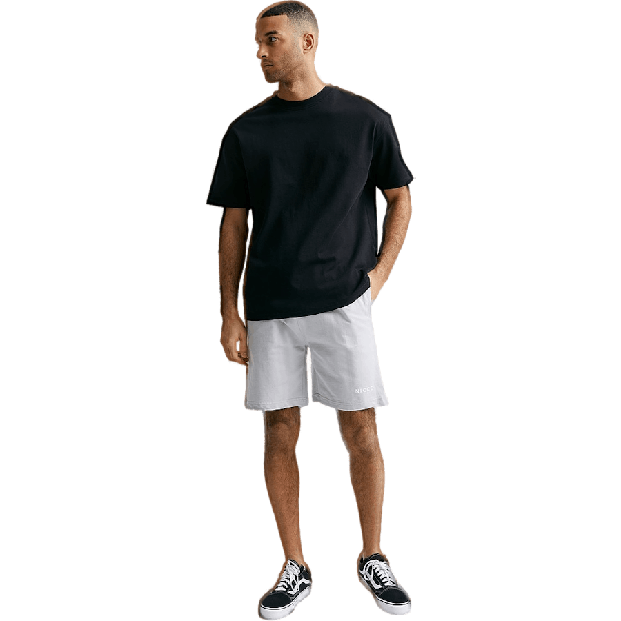 Short de jogging en acier gris froid